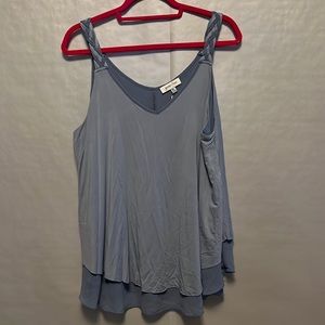 Grace & Lace braided sleeve fara tank. NWT